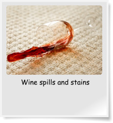 Wine spills and stains